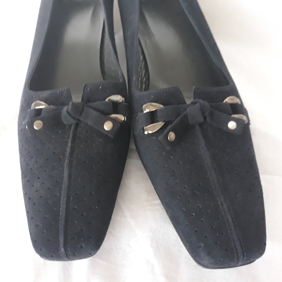 NWOT Stuart Weitzman 10 N Navy Blue Suede Pumps - Picture 1 of 11